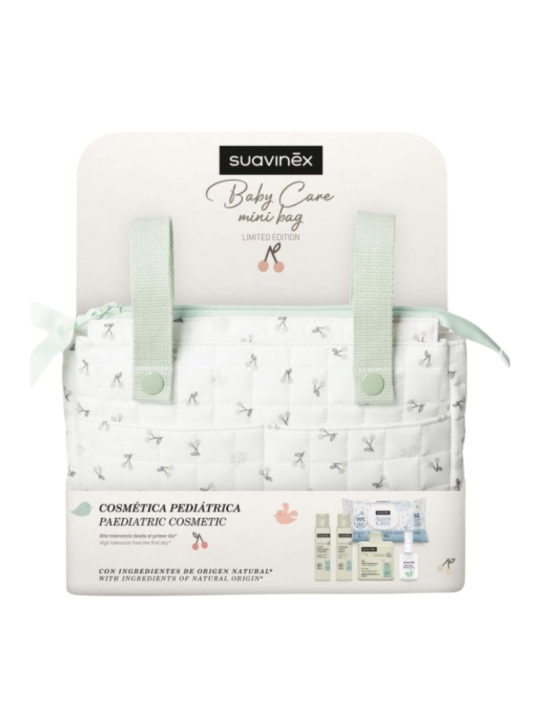 Suavinex canastilla baby care mini bag set color verde