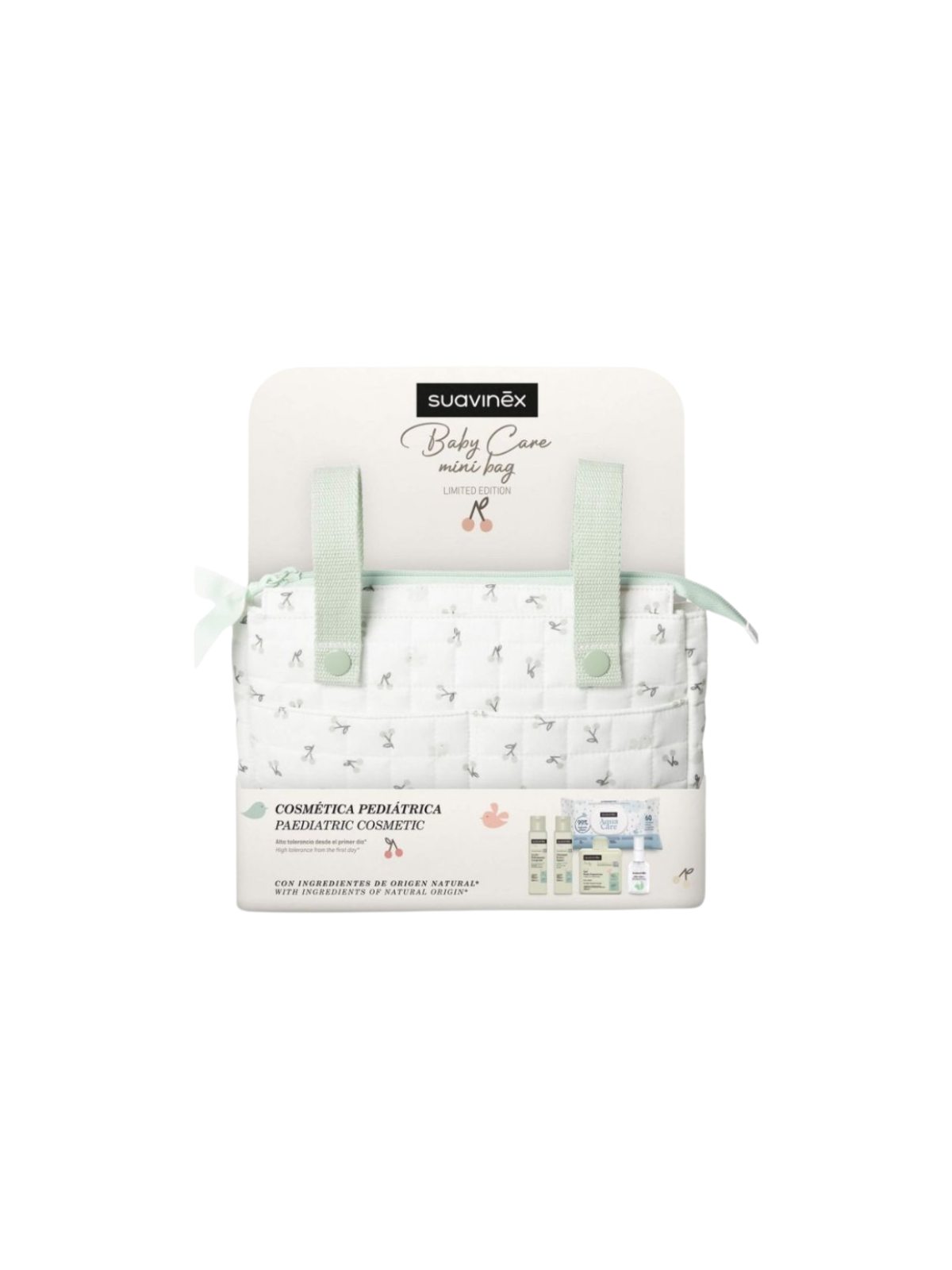 Suavinex canastilla baby care mini bag set color verde