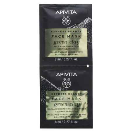 Apivita express beauty mascarilla arcilla verde 2x8ml