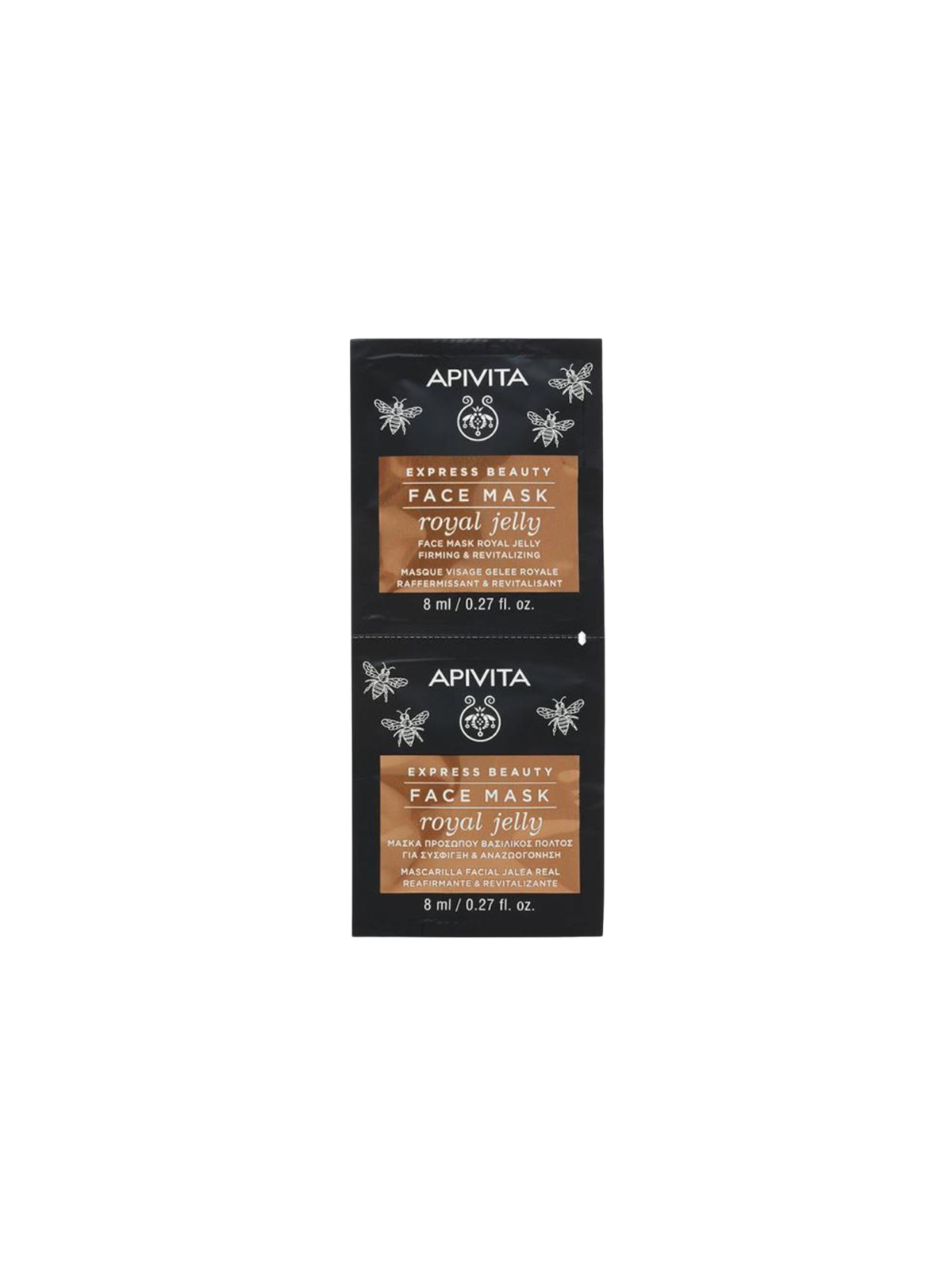 Apivita express beauty mascarilla jalea real 2x8ml