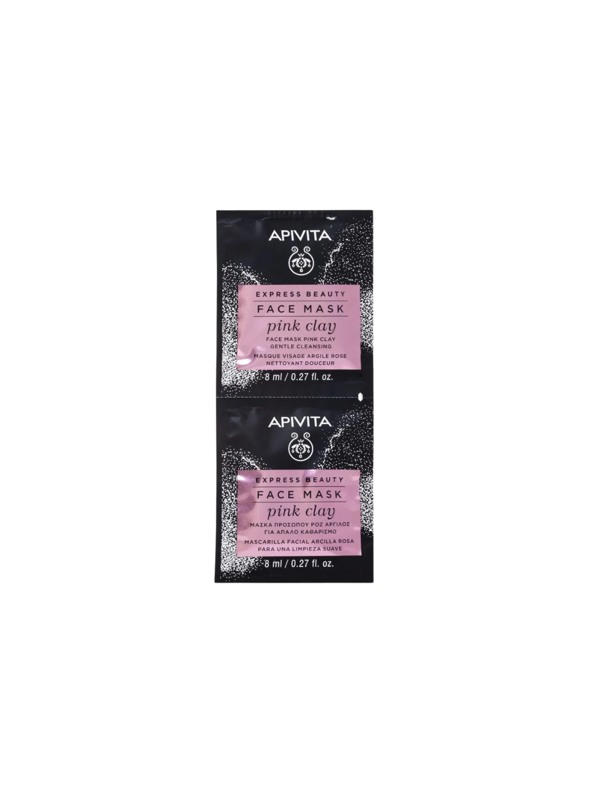 Apivita express beauty mascarilla arcilla rosa 2x8ml