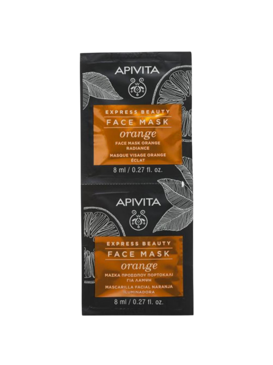 Apivita express beauty mascarilla naranja 2x8ml