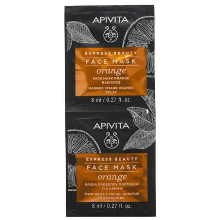 Apivita express beauty mascarilla naranja 2x8ml