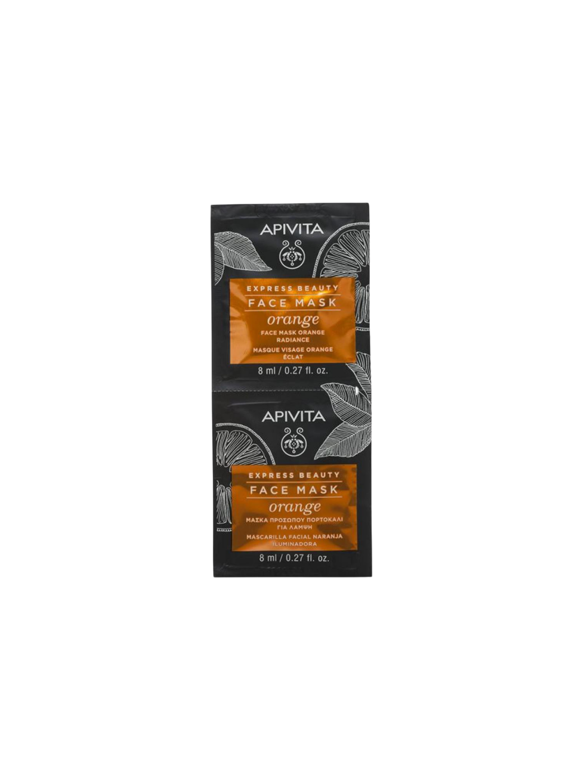 Apivita express beauty mascarilla naranja 2x8ml