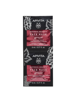 Apivita express beauty mascarilla antiarrugas uva 2x8ml