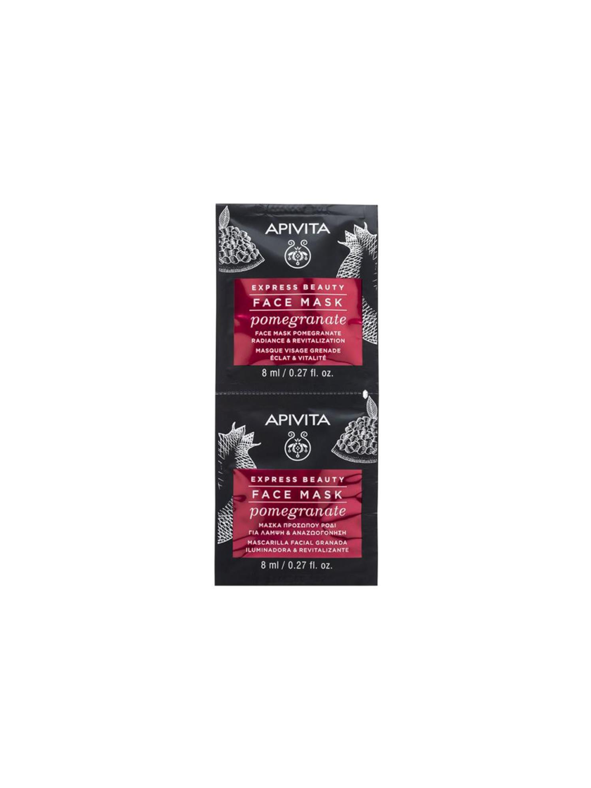 Apivita express beauty mascarilla granada 2x8ml