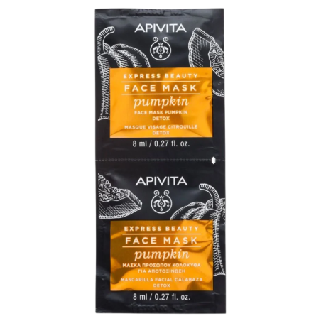 Apivita express beauty mascarilla detox calabaza 2x8ml