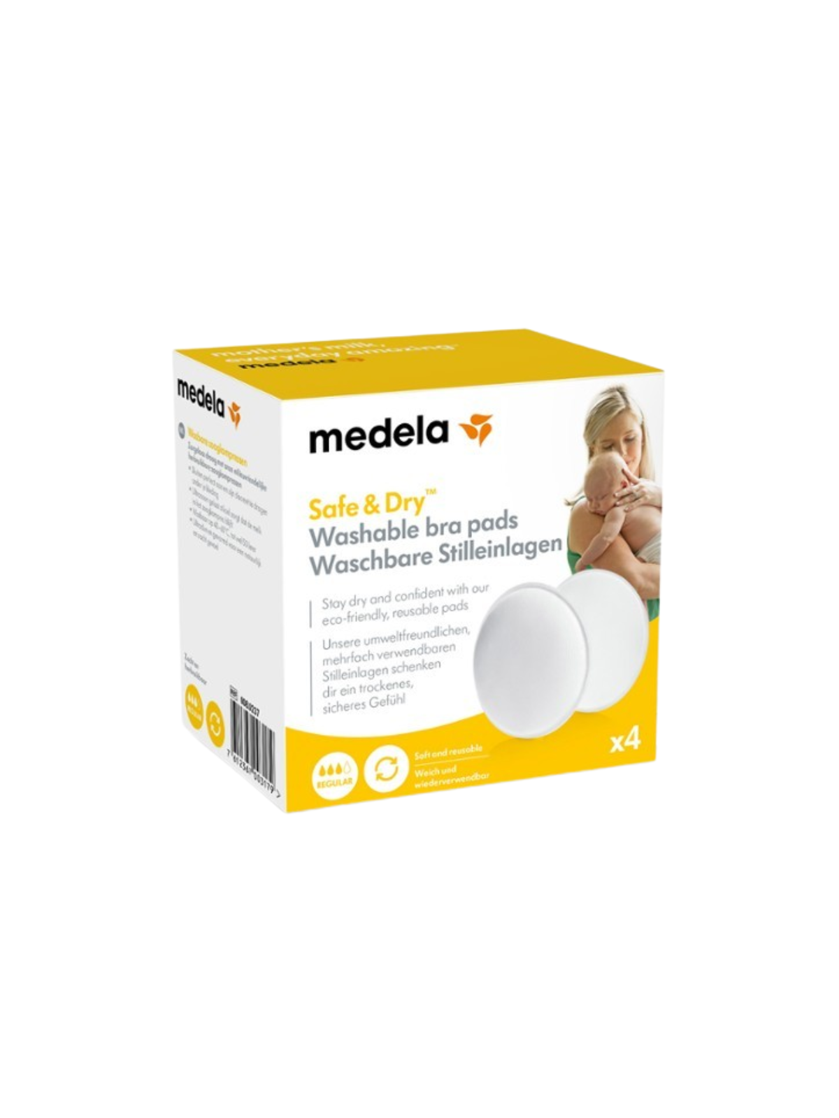 Medela discos absorbentes lavables 4 uds