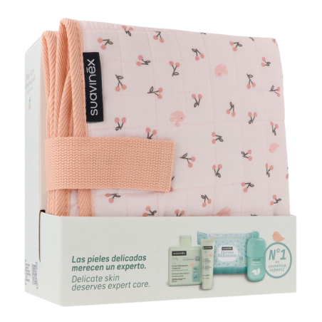 Suavinex baby care cambiador birdies rosa