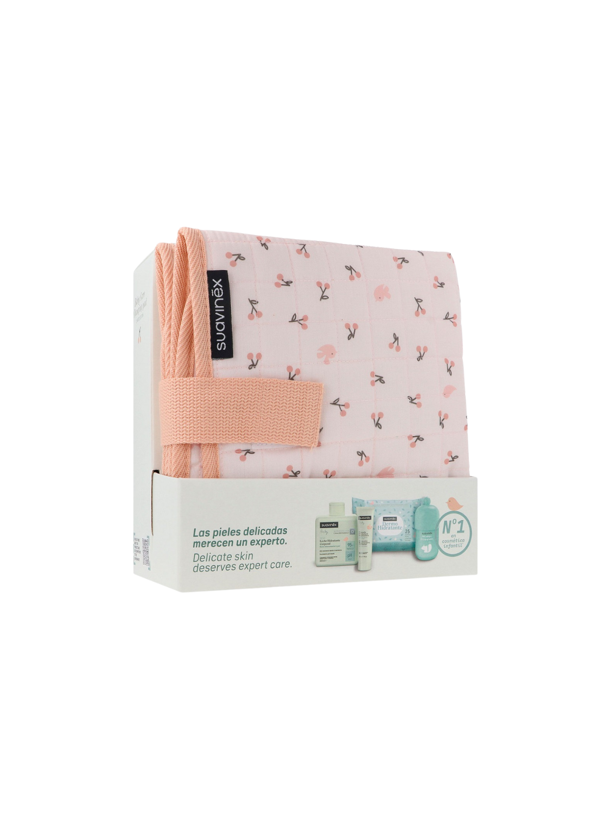 Suavinex baby care cambiador birdies rosa