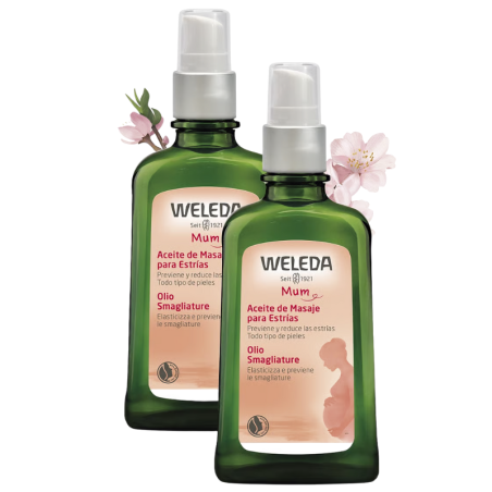 Weleda aceite masaje antiestrias duplo