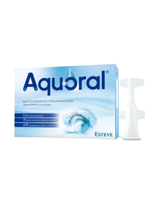 Aquoral gotas oftalmicas monodosis 20 uds