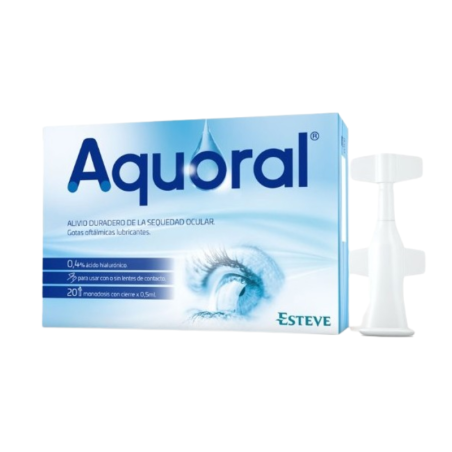 Aquoral gotas oftalmicas monodosis 20 uds