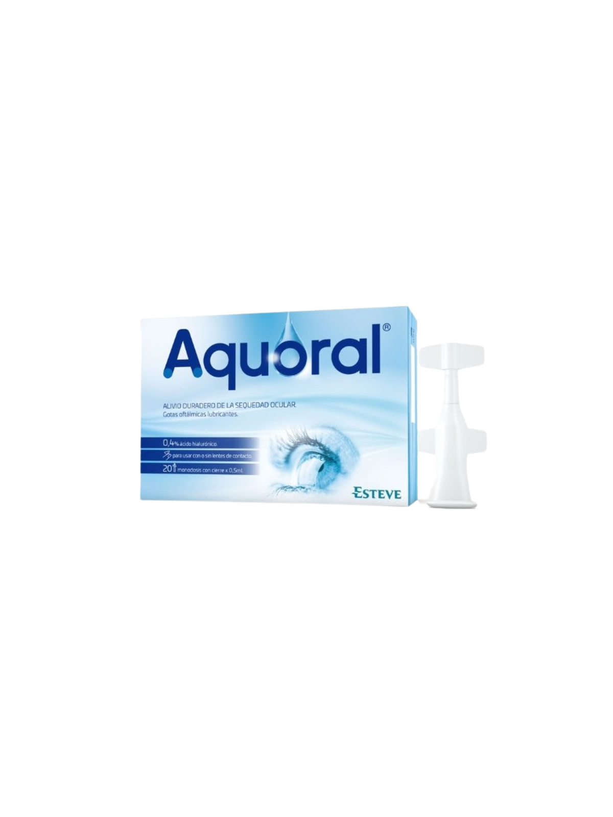 Aquoral gotas oftalmicas monodosis 20 uds