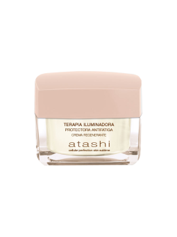 Atashi terapia iluminadora protectora antifatiga, crema regenerante