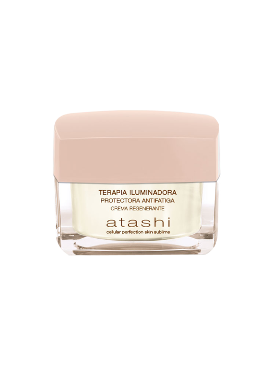 Atashi terapia iluminadora protectora antifatiga, crema regenerante