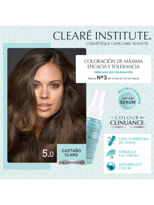 Clearé institute color clinuance 5.0 castaño claro