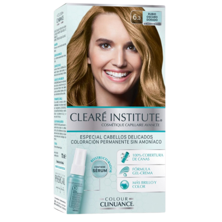 Clearé institute color clinuance 6.3 rubio oscuro dorado