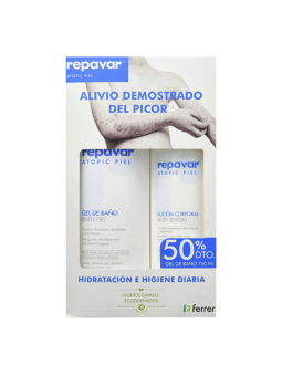 Repavar Atopic piel pack locion 500 ml + 50% gel 750ml