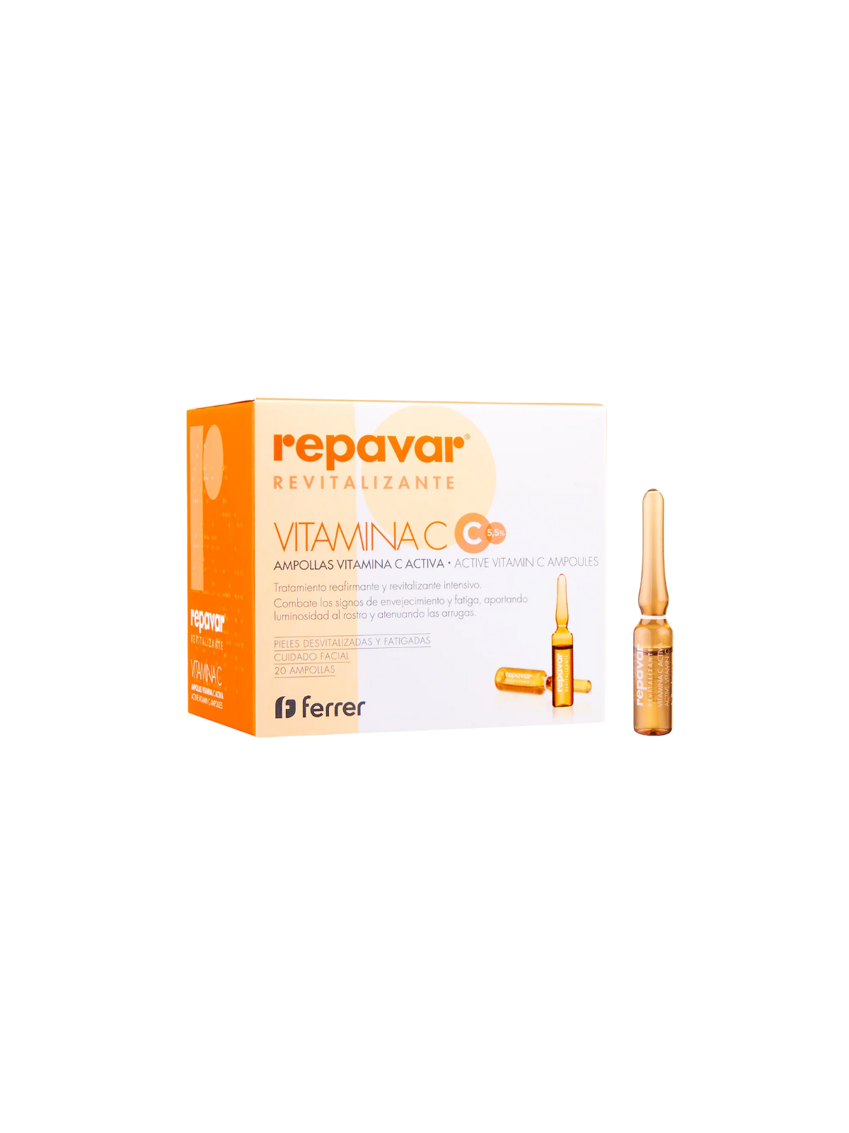 Repavar revitalizante ampollas 20 amp