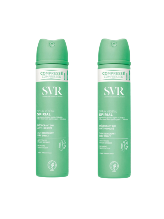Svr desodorante spirial duplo spray vegetal 48 horas