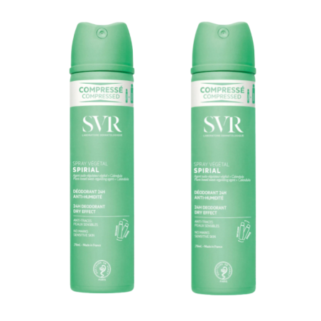 Svr desodorante spirial duplo spray vegetal 48 horas