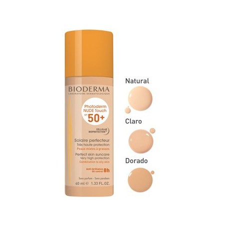 Bioderma photoderm nude touch spf 50+ muy claro