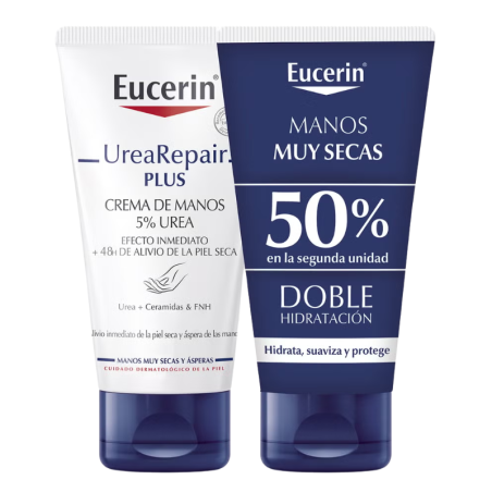 Eucerin duplo urearepair plus crema de manos urea 5% 75 + 75 ml