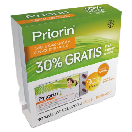 Priorin cápsulas anticaída pack promocional