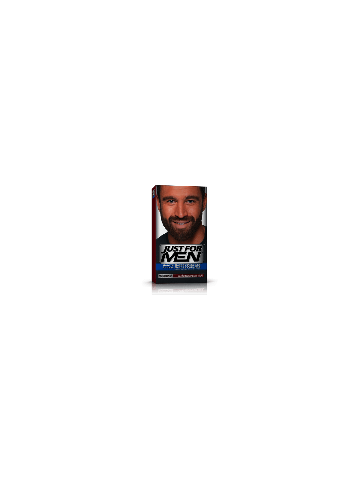 Just for men bigote barba y patillas castaño oscuro