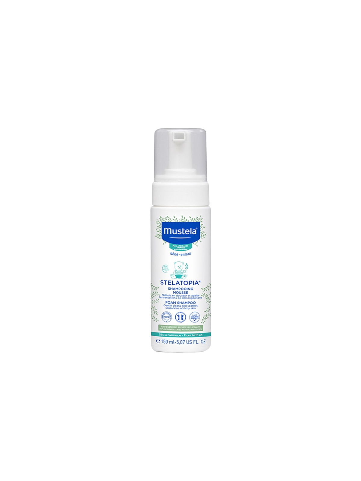Mustela stelatopia champu mousse recien nacido
