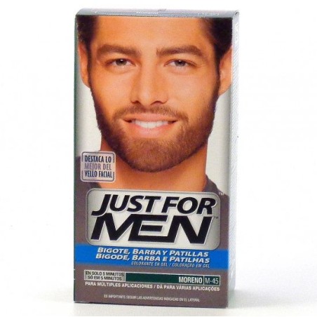 Just for men bigote barba y patillas moreno