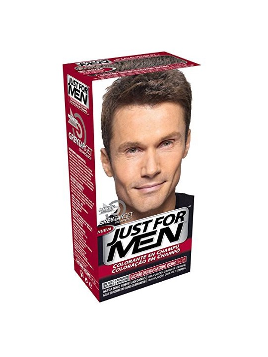 Just for men champu colorante castaño oscuro