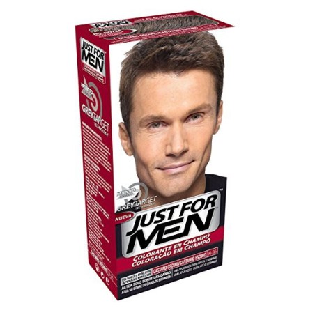 Just for men champu colorante castaño oscuro