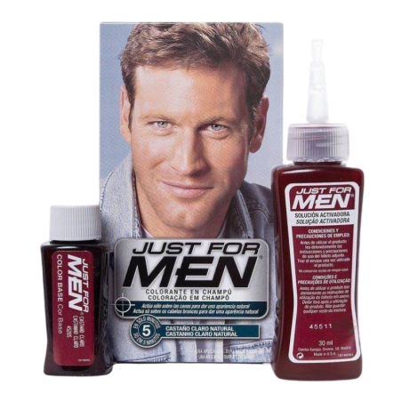 Just for men champu colorante castaño claro