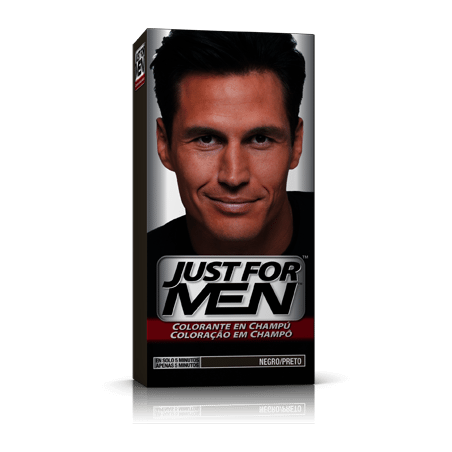 Just for men champu colorante negro
