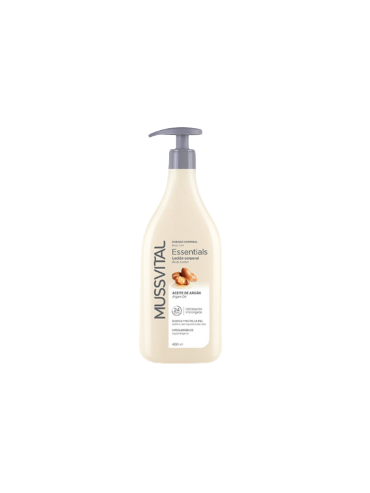 Mussvital essentials locion corporal argan 400 ml