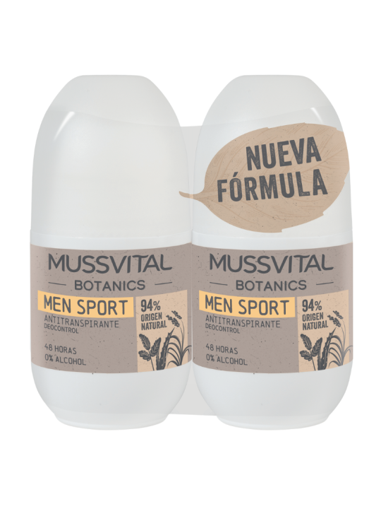 Mussvital desodorante roll-on hombre duplo