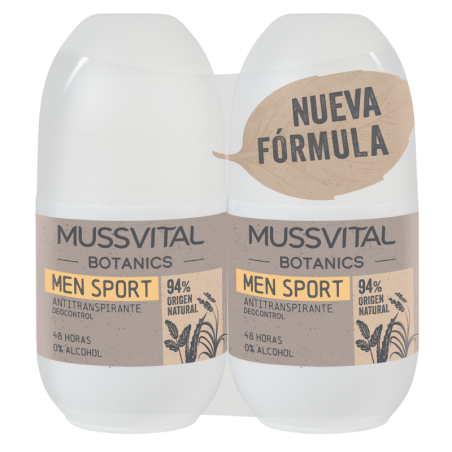 Mussvital desodorante roll-on hombre duplo