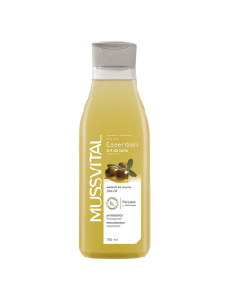 Mussvital essentials gel baño aceite de oliva