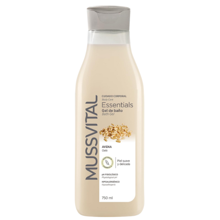 Mussvital essentials gel baño avena
