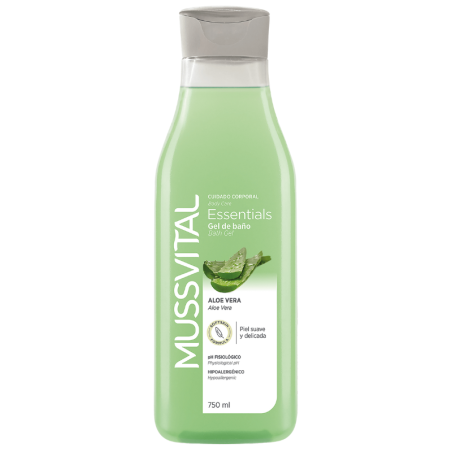 Mussvital gel de baño aloe vera