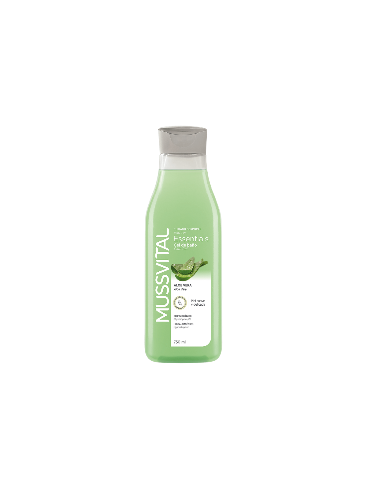 Mussvital gel de baño aloe vera