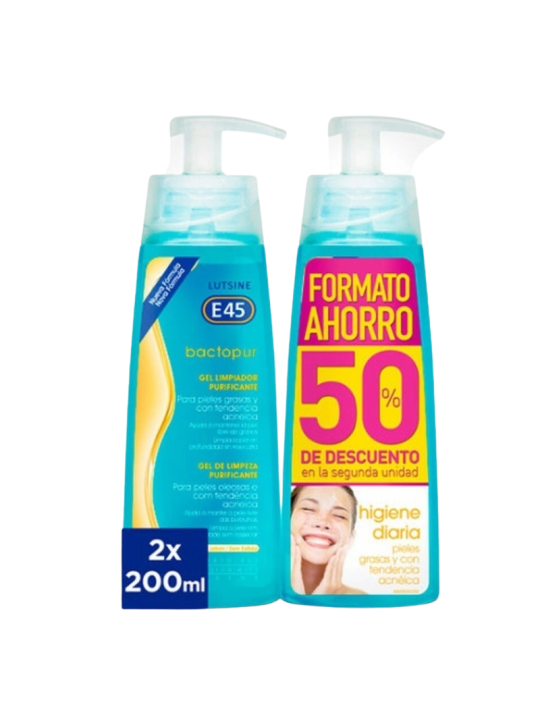 Lutsine e45 bactopur gel limpiador duplo