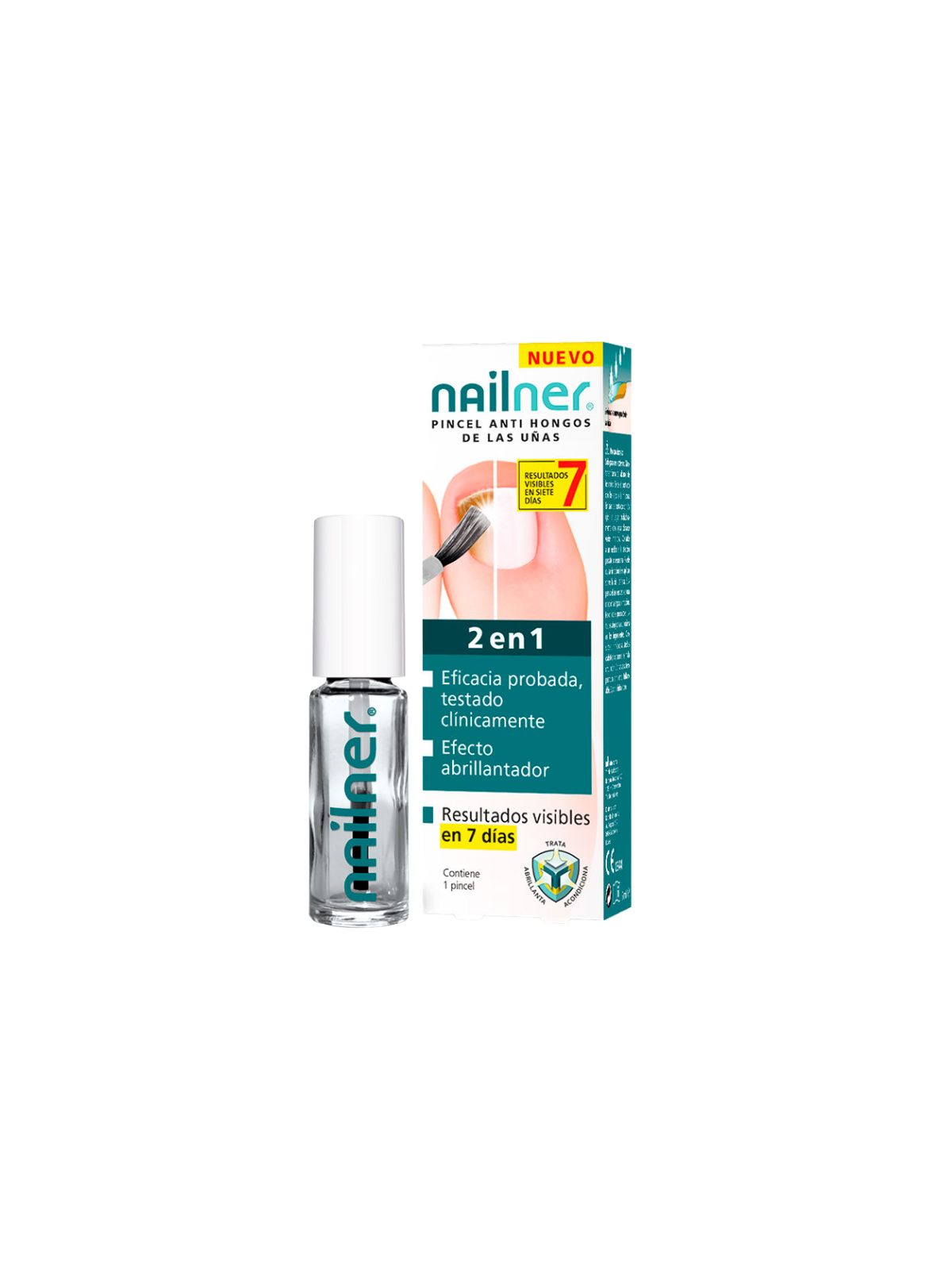 Nailner pincel 2 en 1