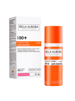 Bella aurora fluido solar spf50 antimanchas piel normal-seca