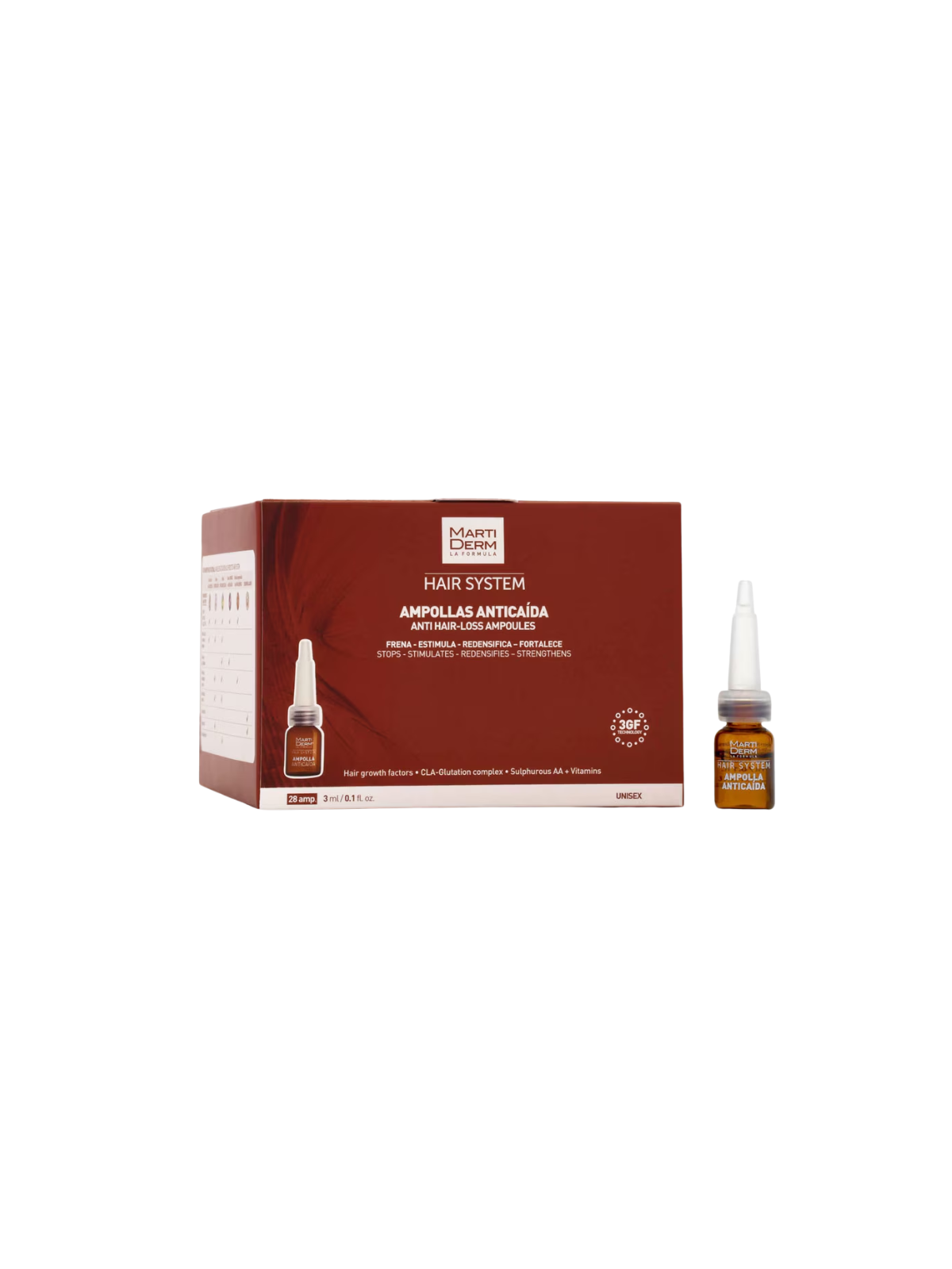 Martiderm ampollas anticaida 28 amp