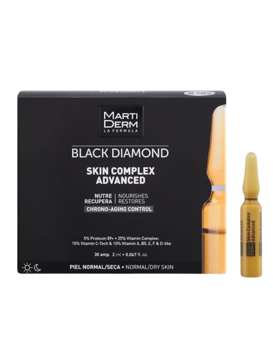 Martiderm Black Diamond Piel Normal a Seca 30 ampollas
