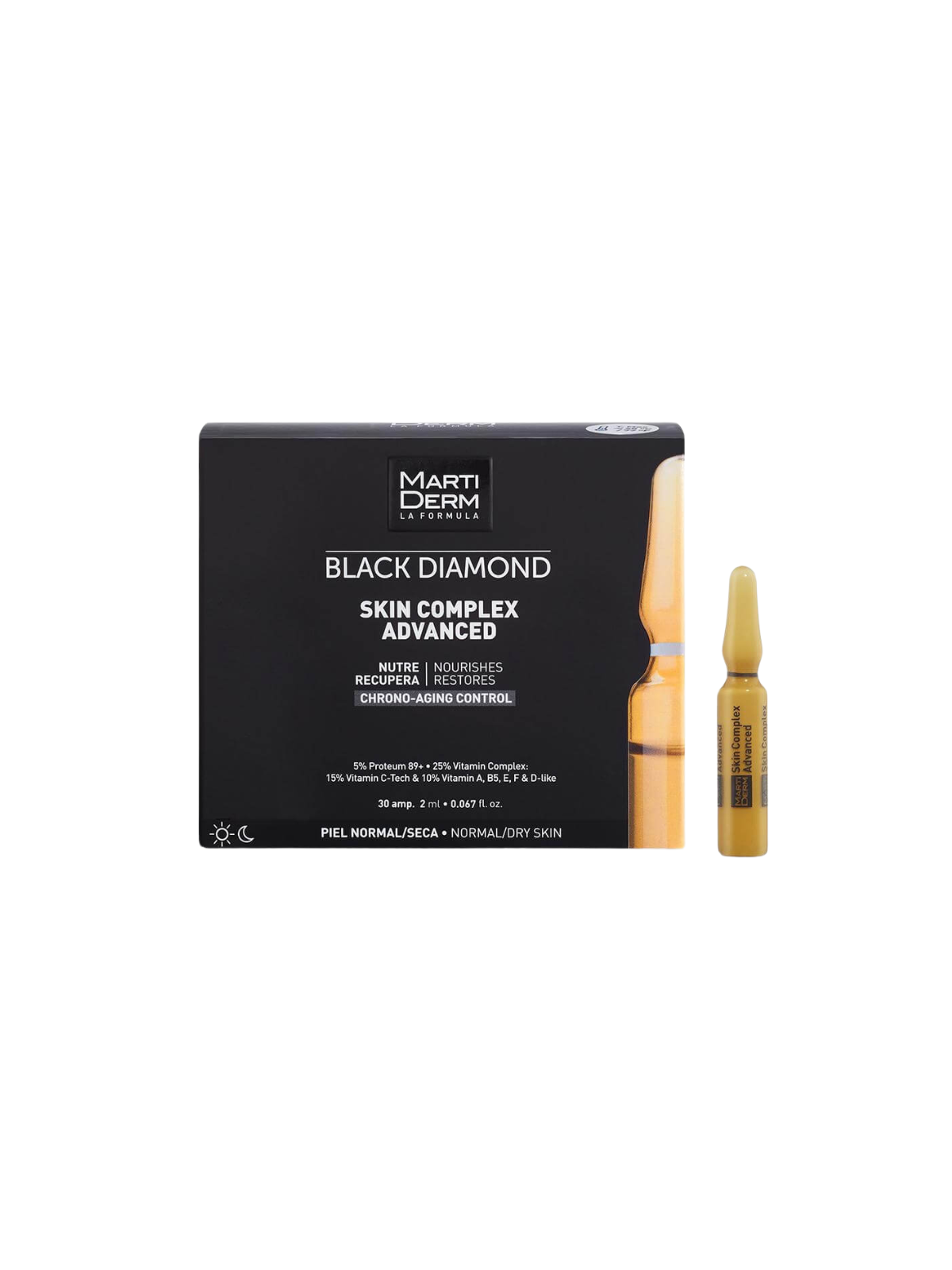 Martiderm Black Diamond Piel Normal a Seca 30 ampollas
