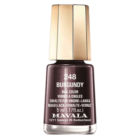 Mavala esmalte de uñas color burgundy 248